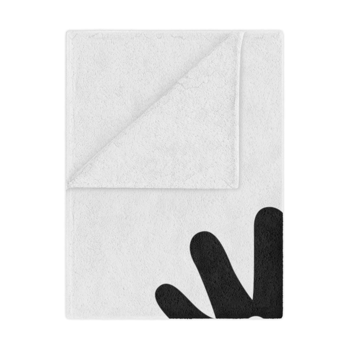 Paw n' Hand Minky Blanket - White