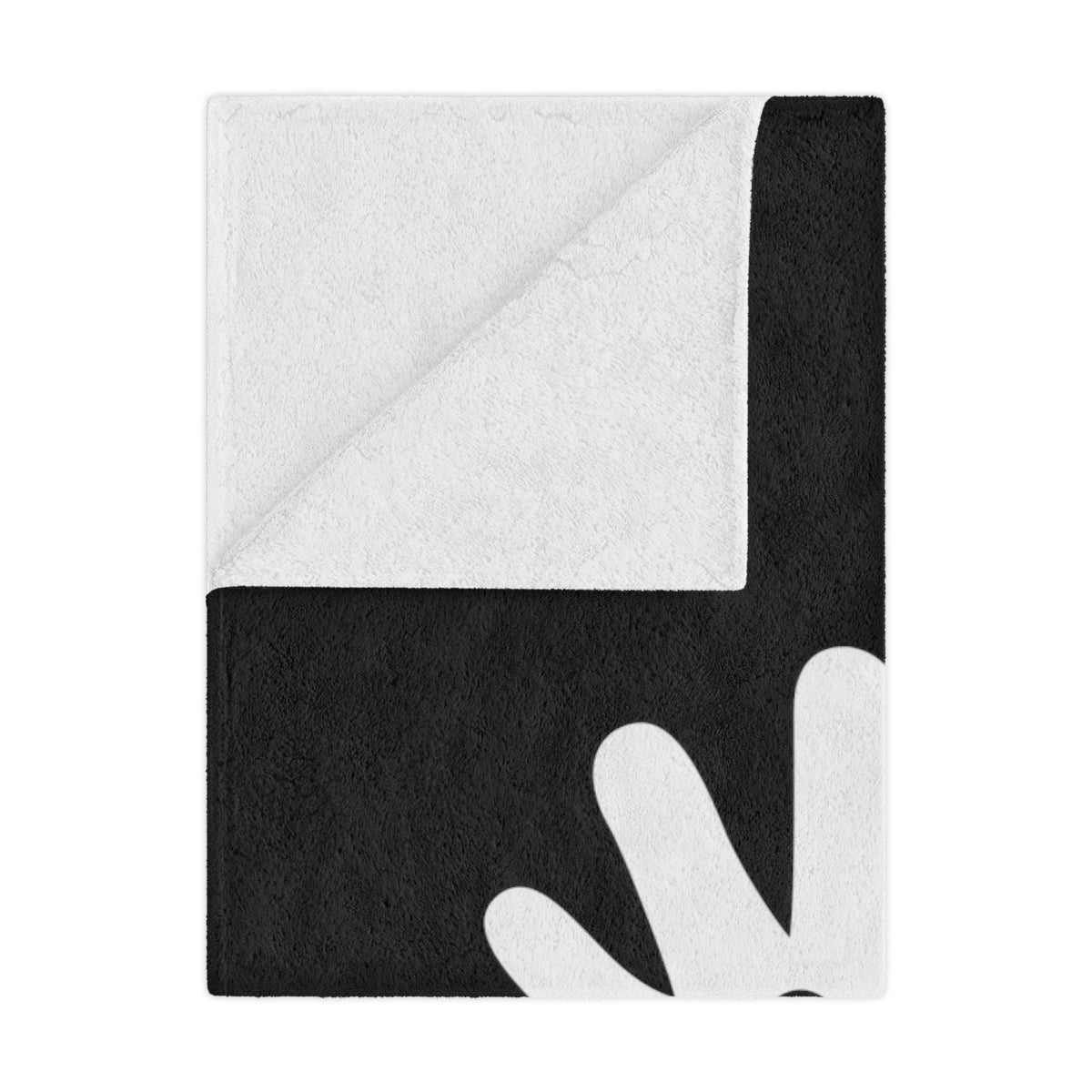 Paw n' Hand Minky Blanket - Black