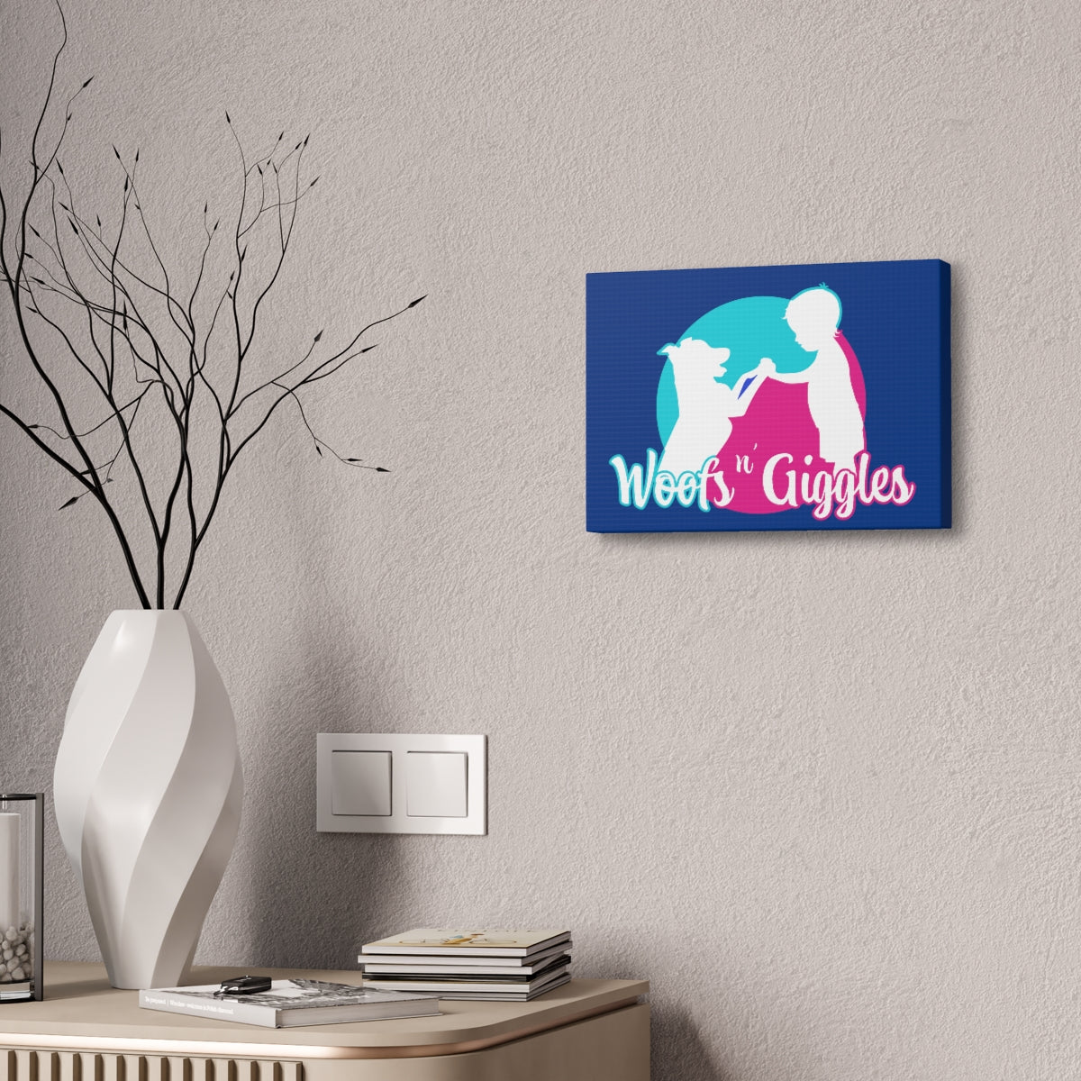 Woofs n' Giggles Canvas