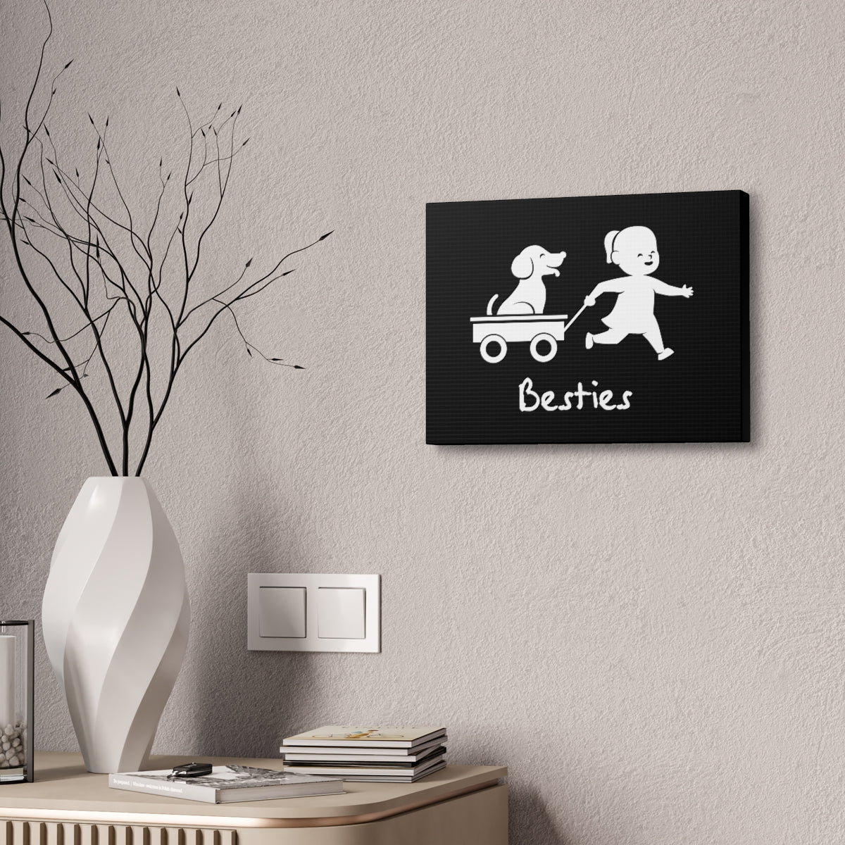 Canvas/Black/Besties