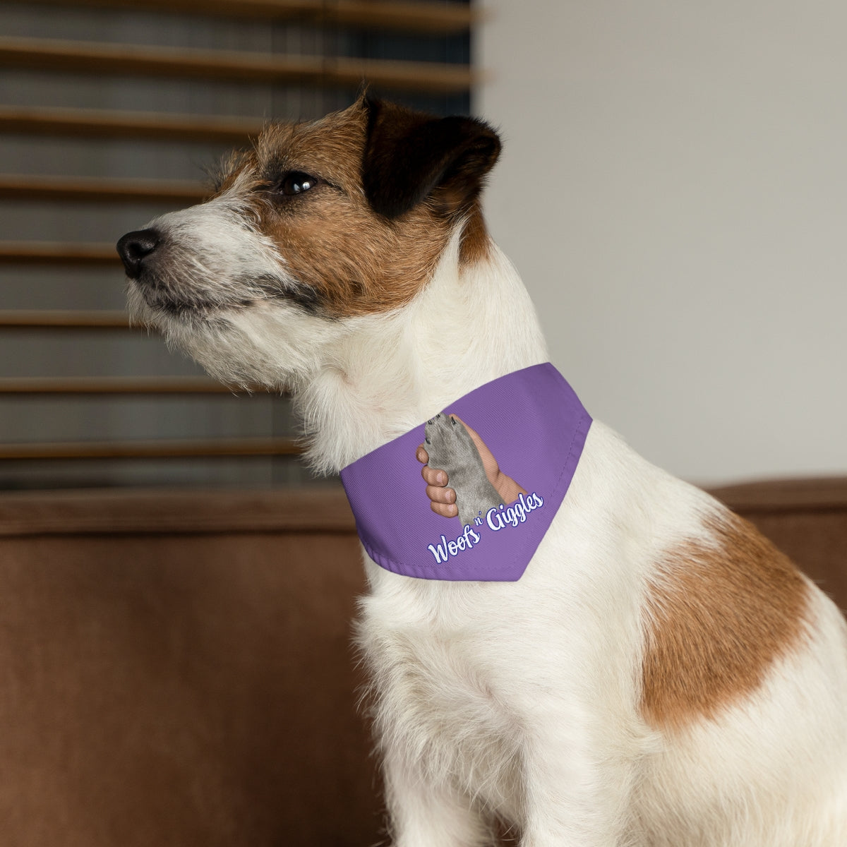 Med/Gray Pet Bandana Collar