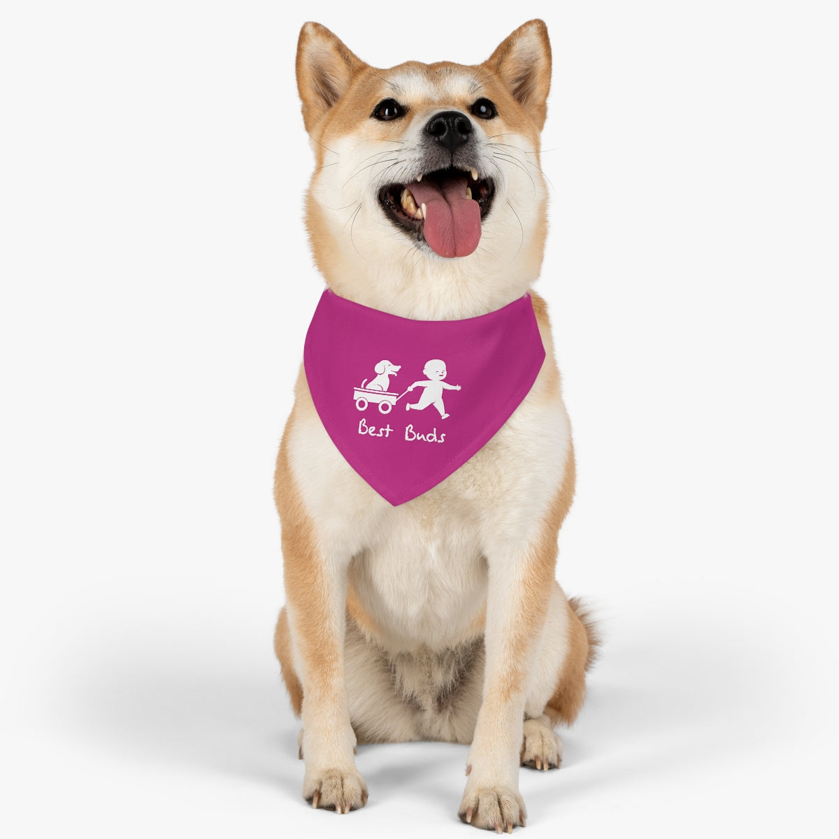 Best Buds/Pink Pet Bandana Collar