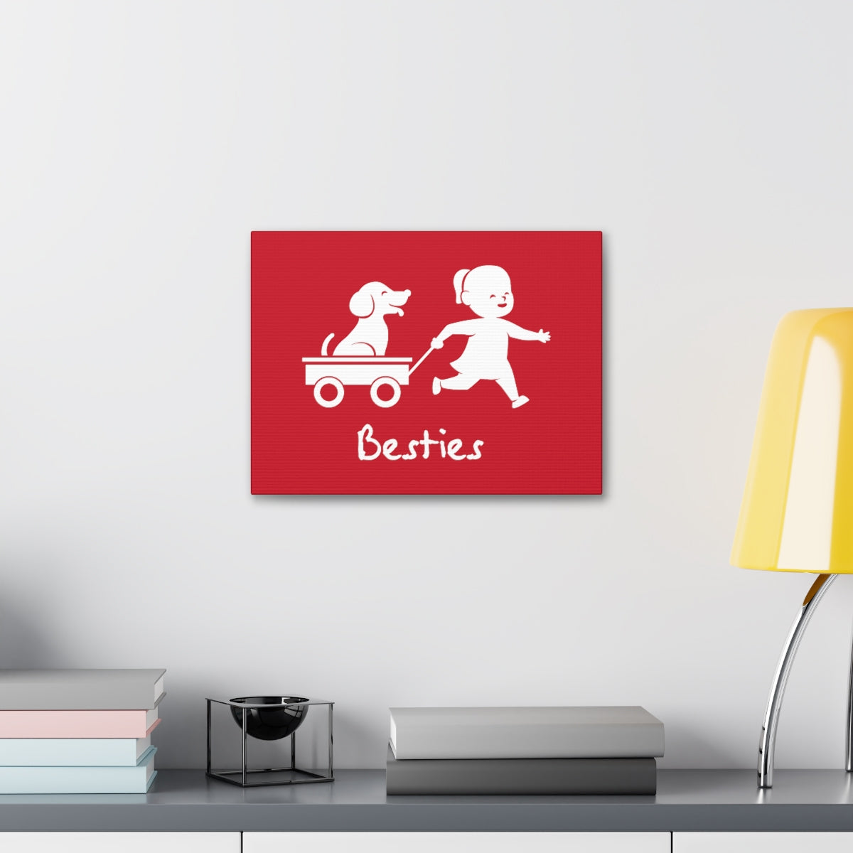 Canvas/Red/Besties