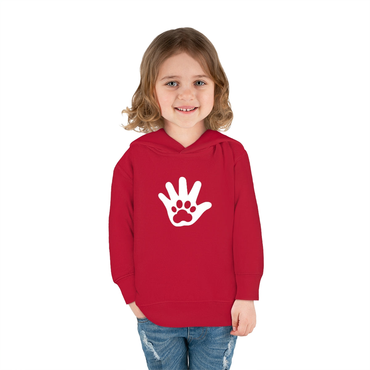 Toddler Pullover Fleece Hoodie/Paw'n'Hand