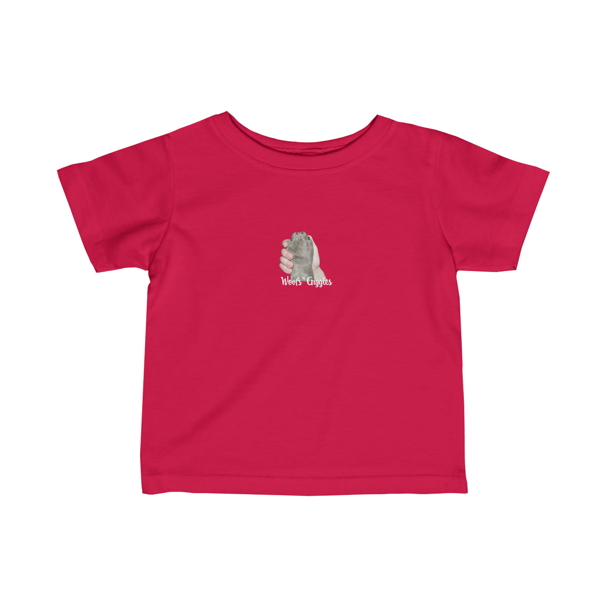 Pals Infant Fine Jersey Tee - Silver Paw