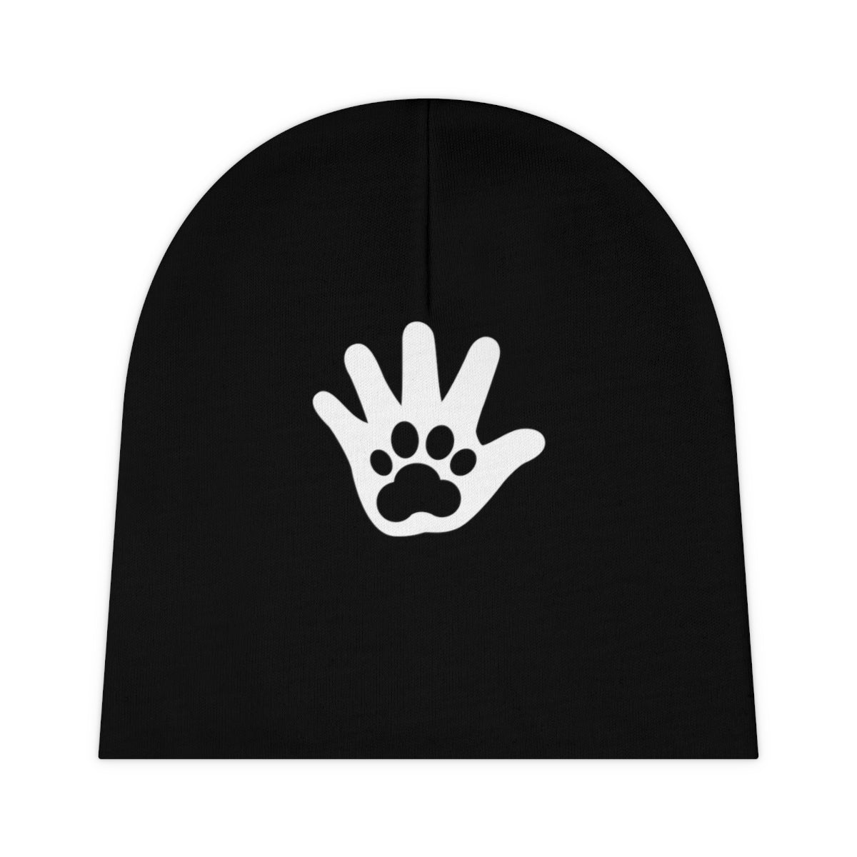 Paw n' Hand Baby Beanie - Black