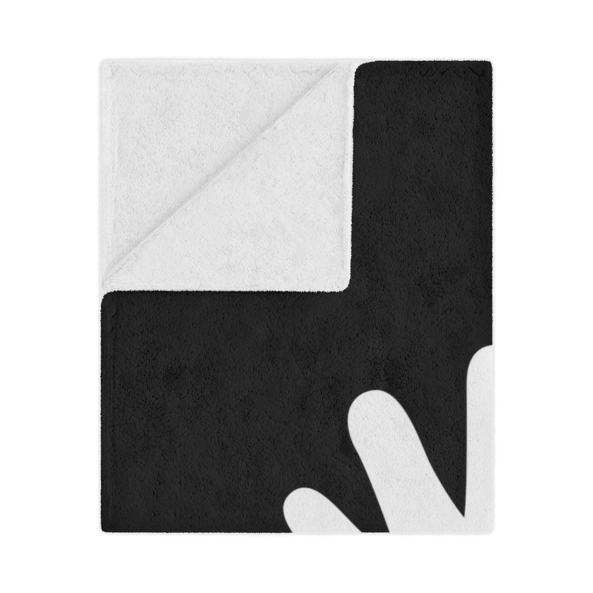 Paw n' Hand Minky Blanket - Black