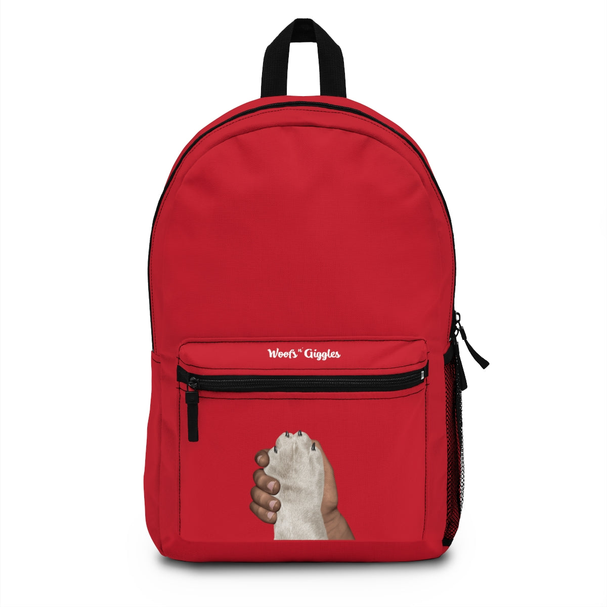 Dark/White Red Backpack