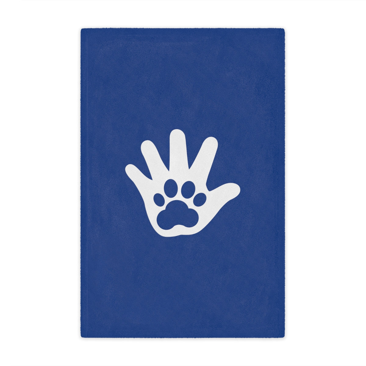 Paw n' Hand Minky Blanket - Blue