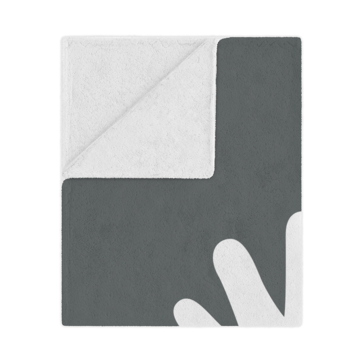 Paw n' Hand Minky Blanket - Gray