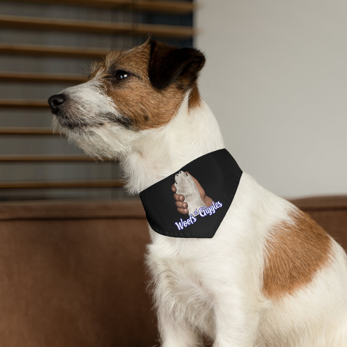 Dark/White Pet Bandana Collar