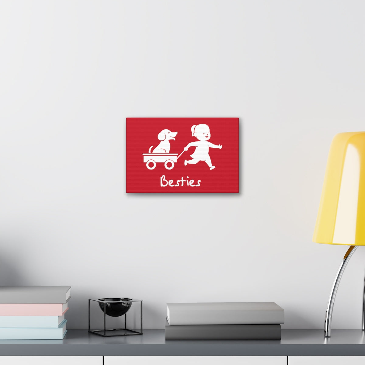 Canvas/Red/Besties