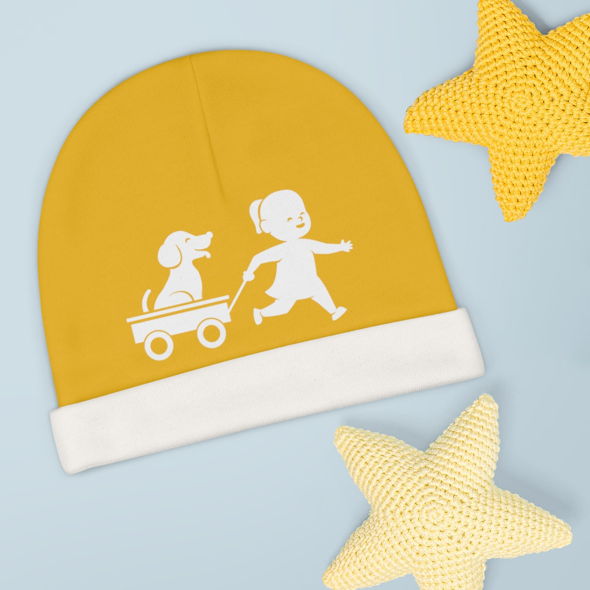 Besties Baby Beanie - Yellow