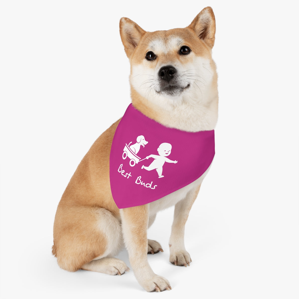 Best Buds/Pink Pet Bandana Collar