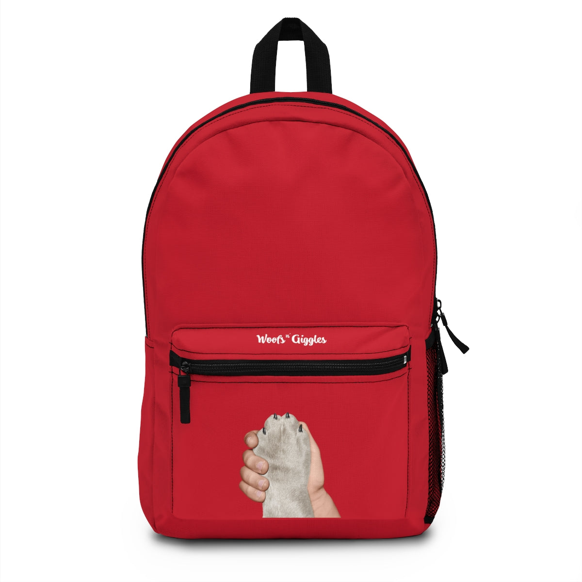 Tan/White Red Backpack
