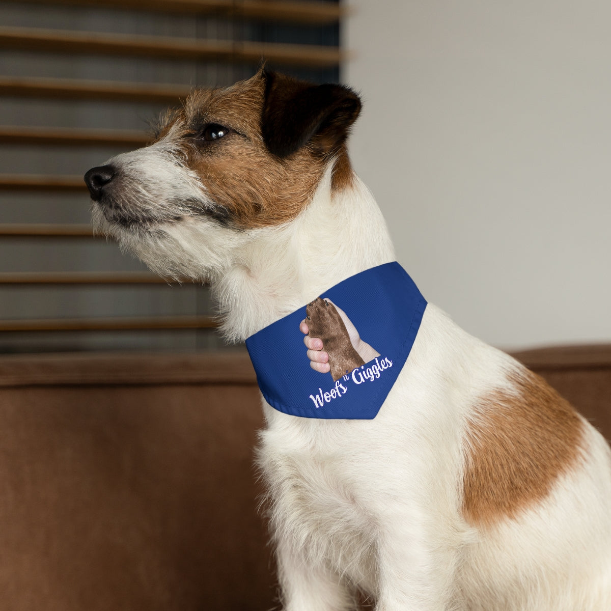 Light/Brown Pet Bandana Collar
