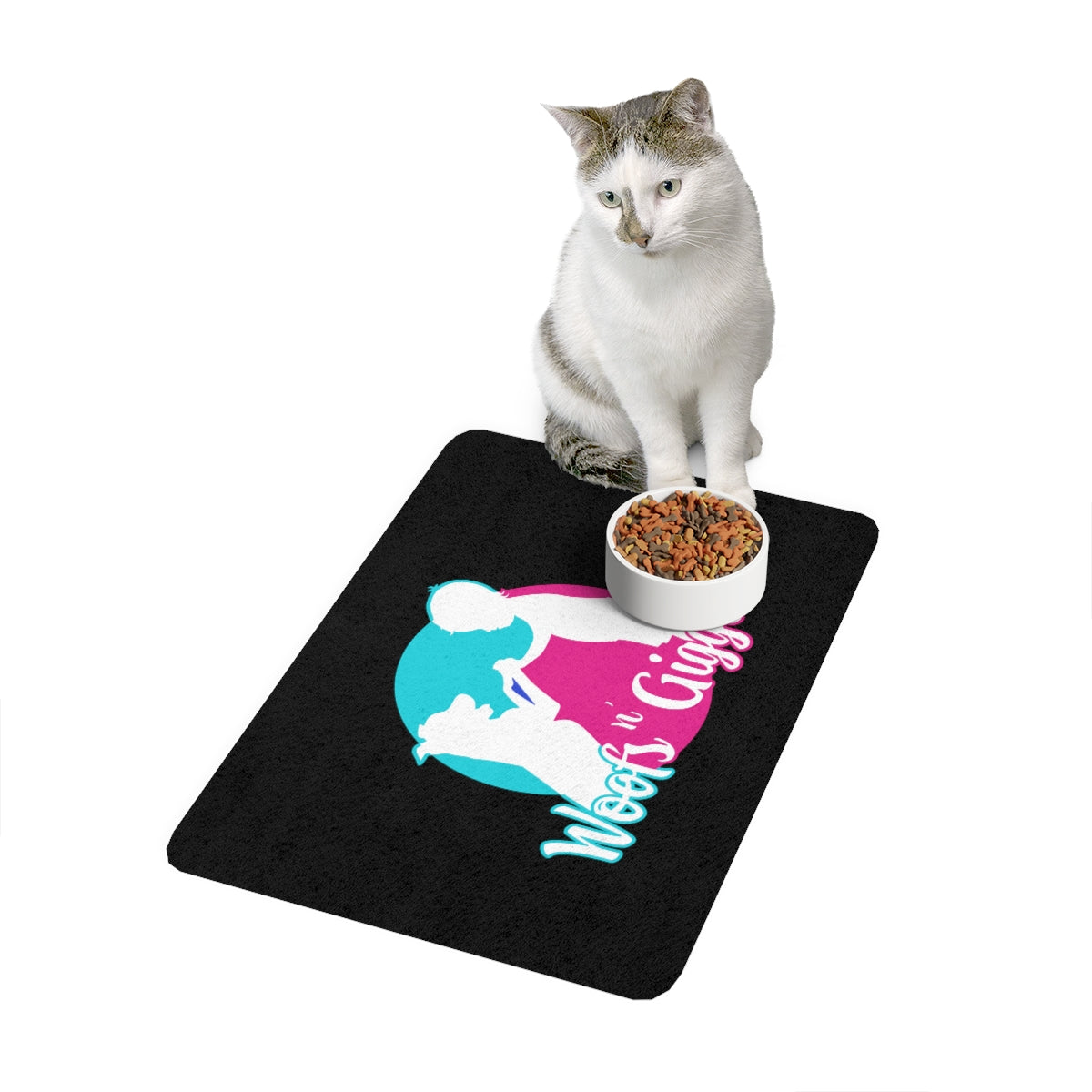 Pet Food Mat (12x18) Black