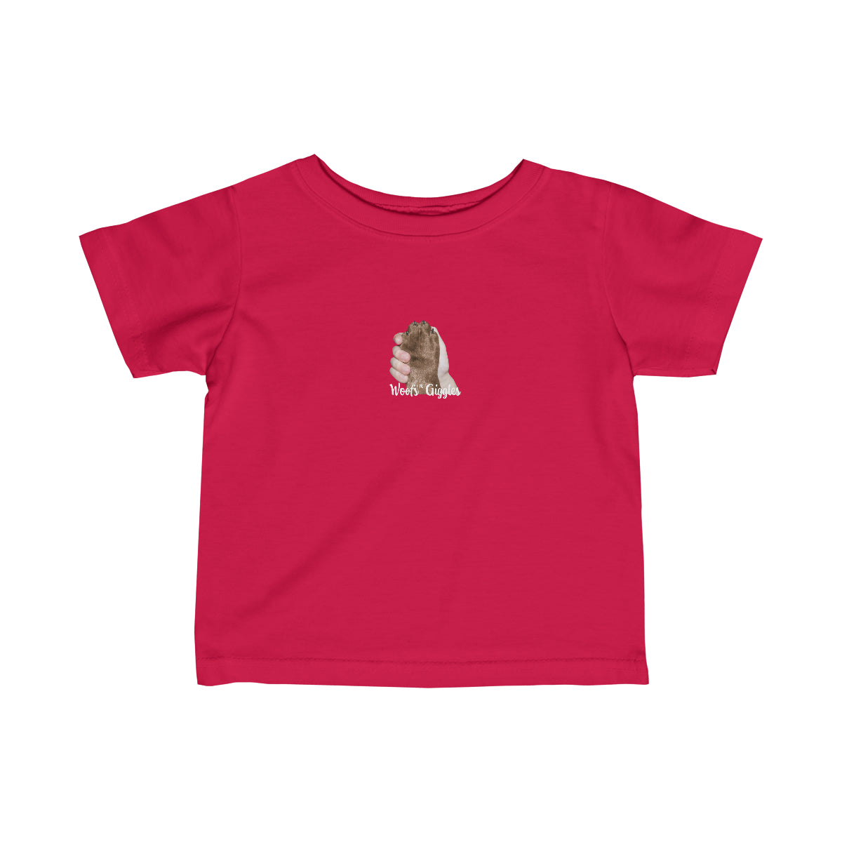 Pals Infant Fine Jersey Tee - Brown Paw