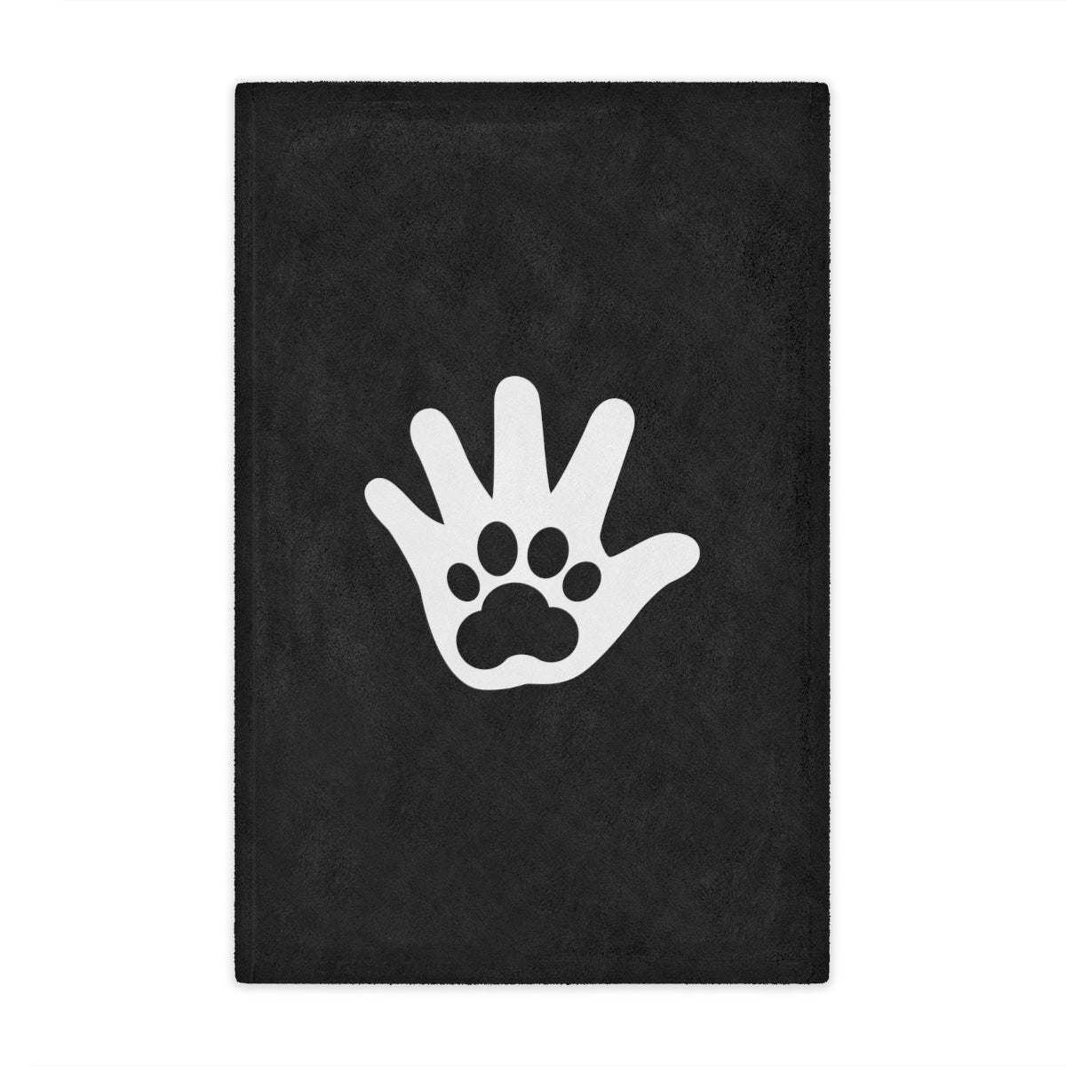 Paw n' Hand Minky Blanket - Gray
