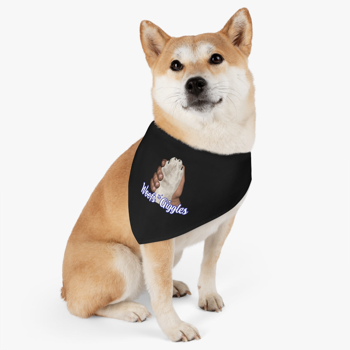 Dark/White Pet Bandana Collar