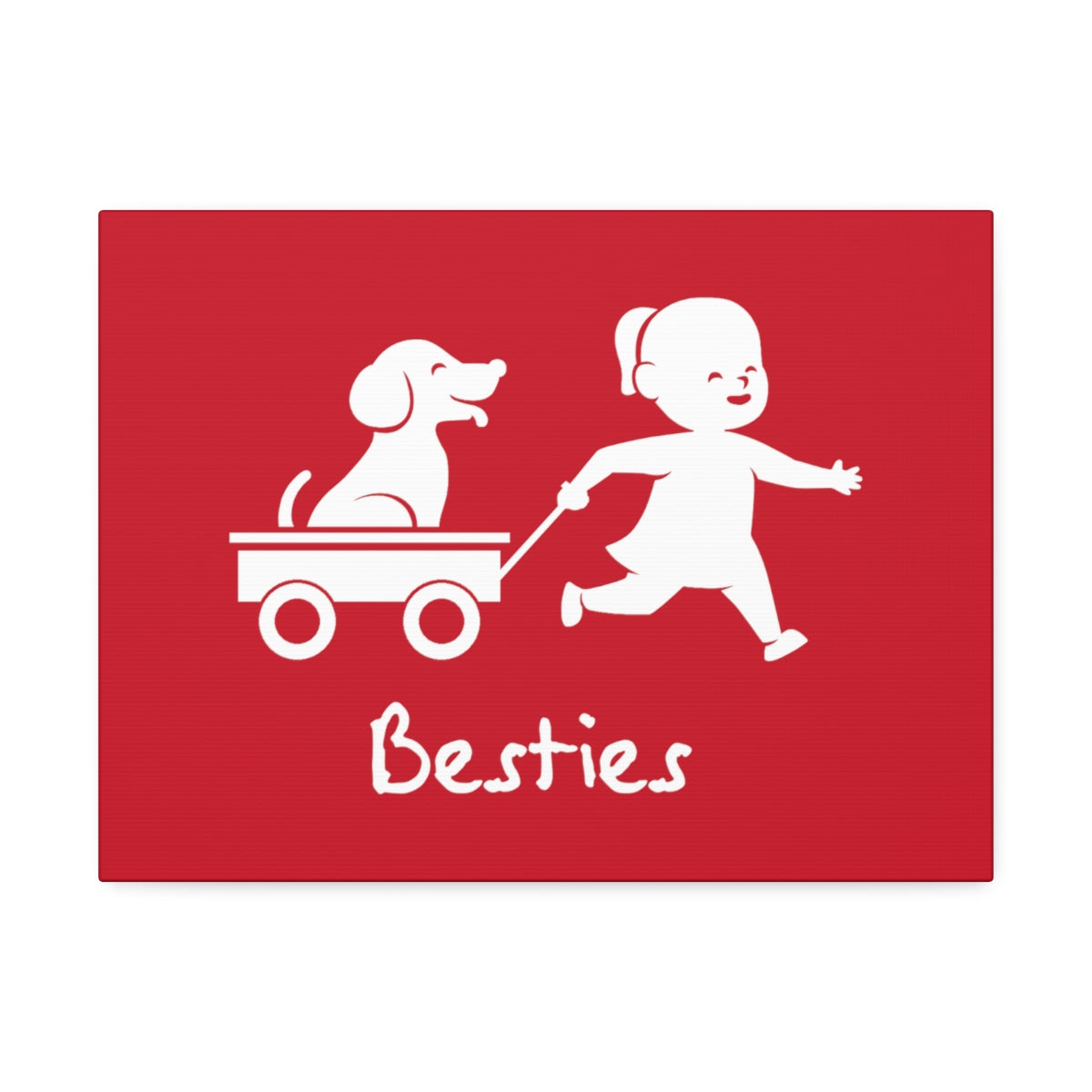 Canvas/Red/Besties