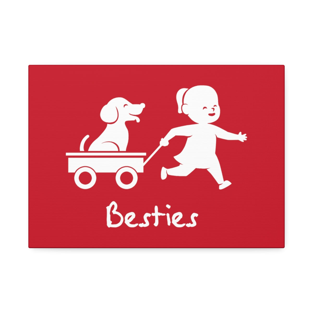 Canvas/Red/Besties
