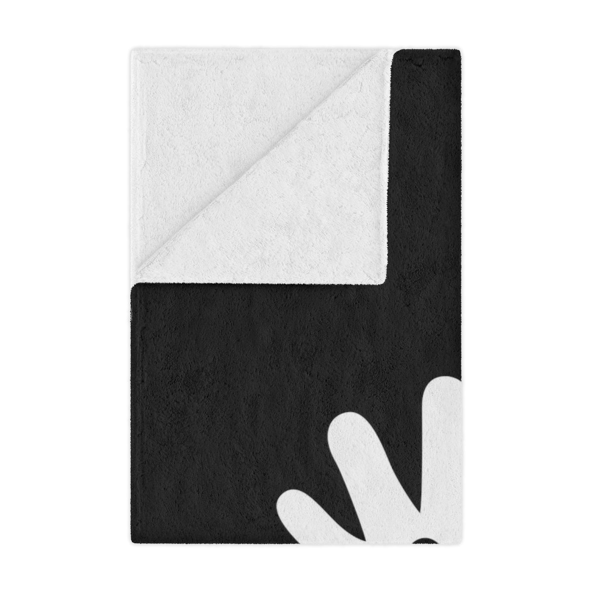 Paw n' Hand Minky Blanket - Black