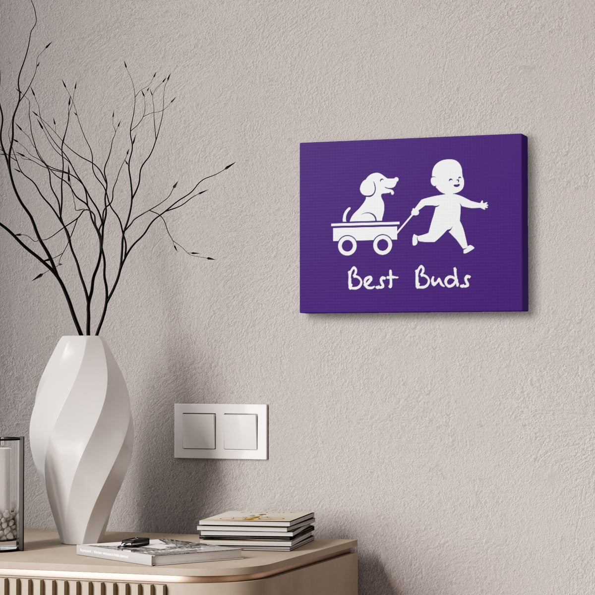 Canvas/Purple/Best Buds