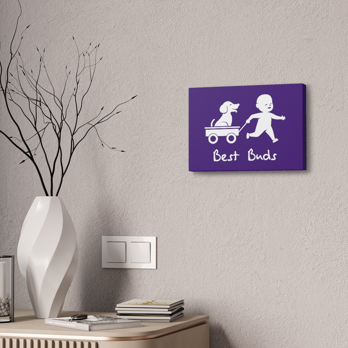 Canvas/Purple/Best Buds