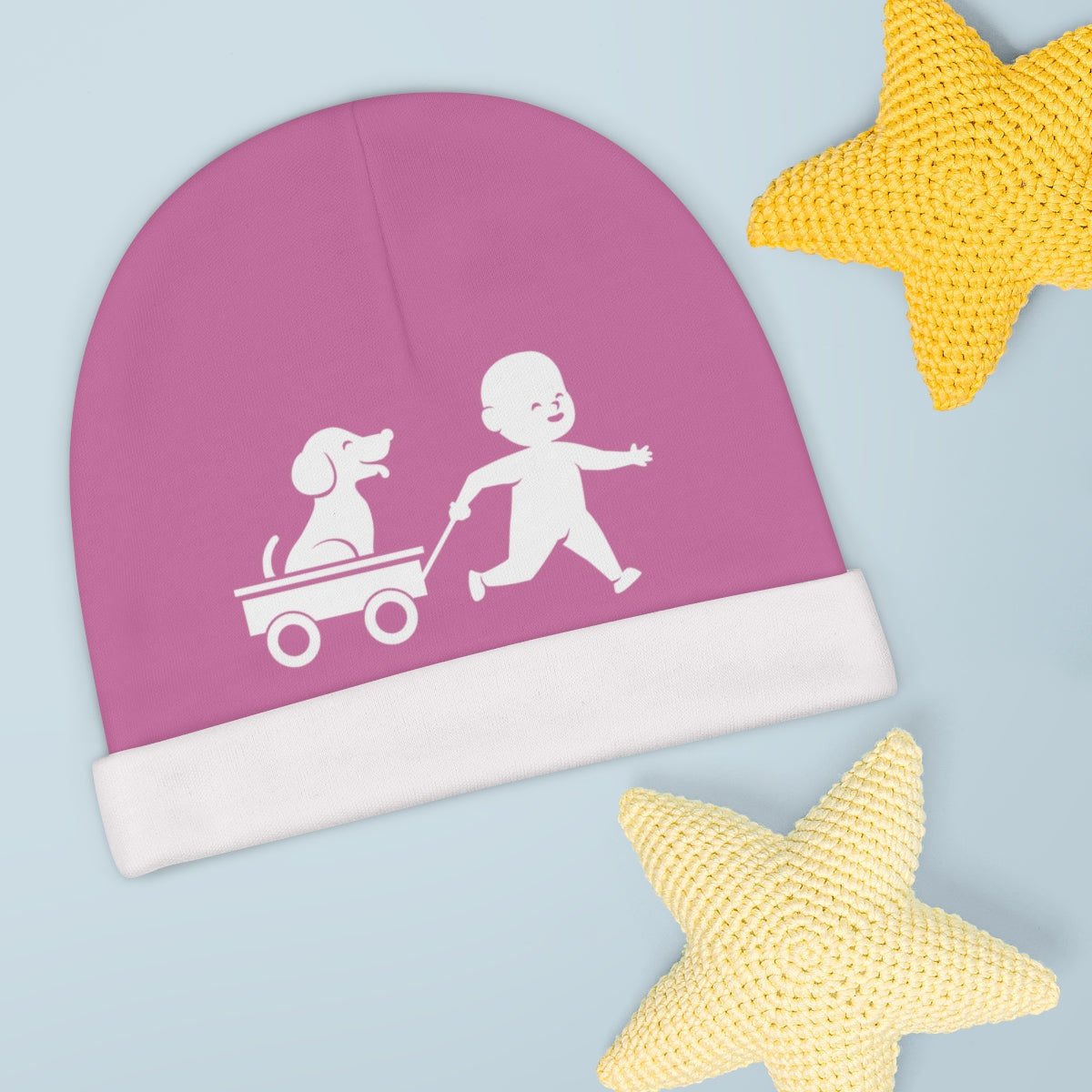 Best Buds Baby Beanie - Rose Pink