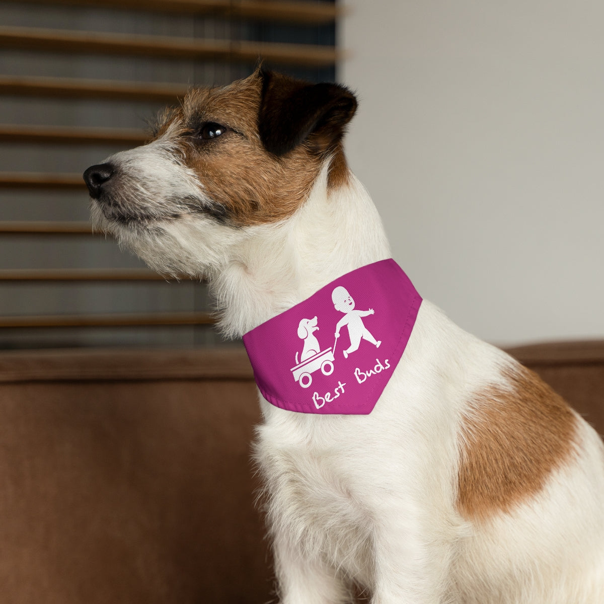 Best Buds/Pink Pet Bandana Collar