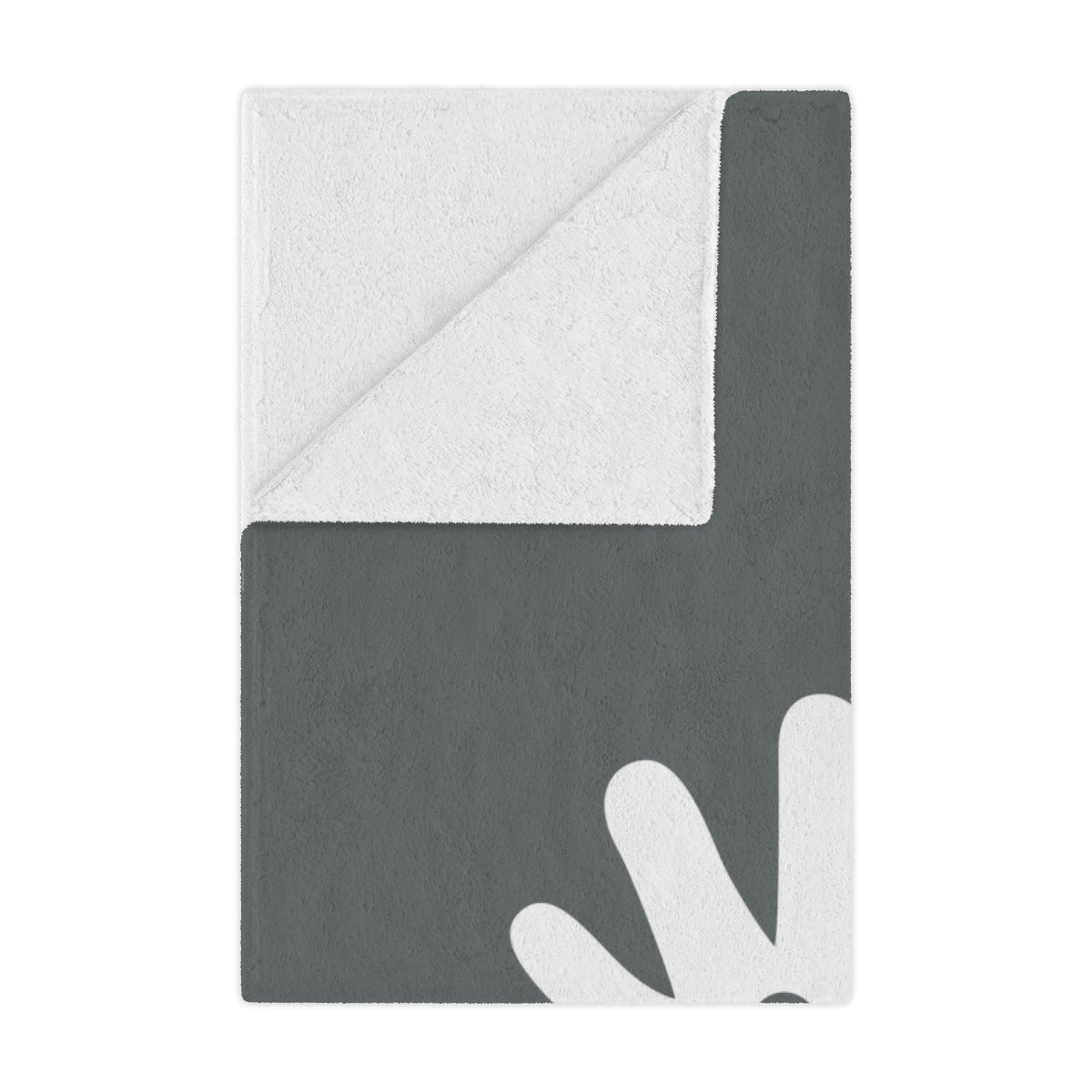 Paw n' Hand Minky Blanket - Gray