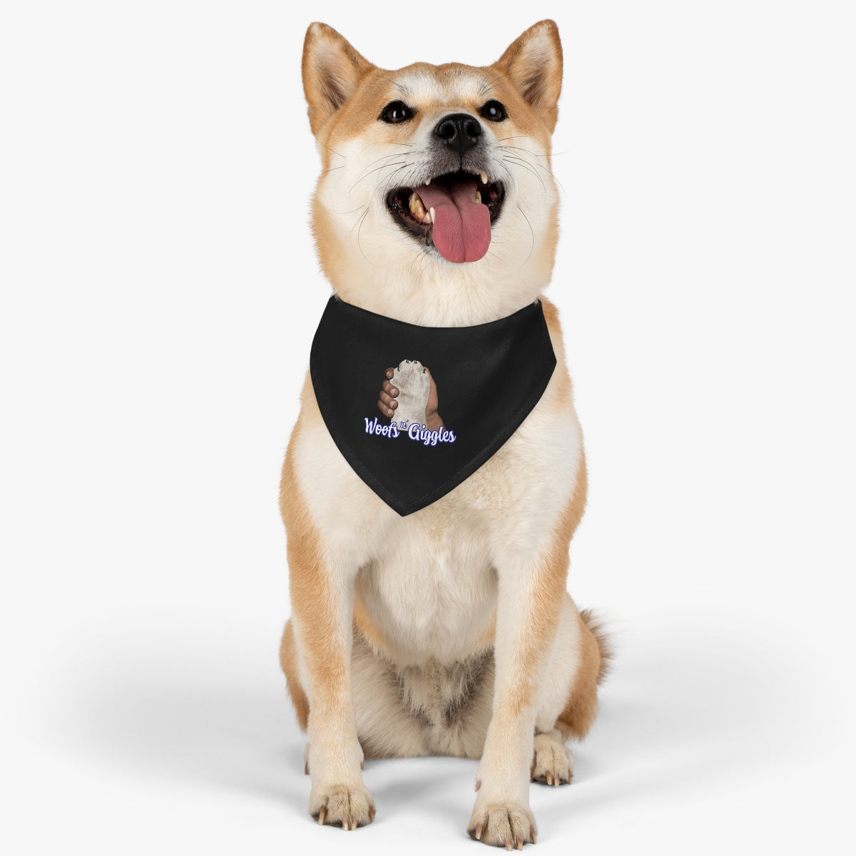 Dark/White Pet Bandana Collar