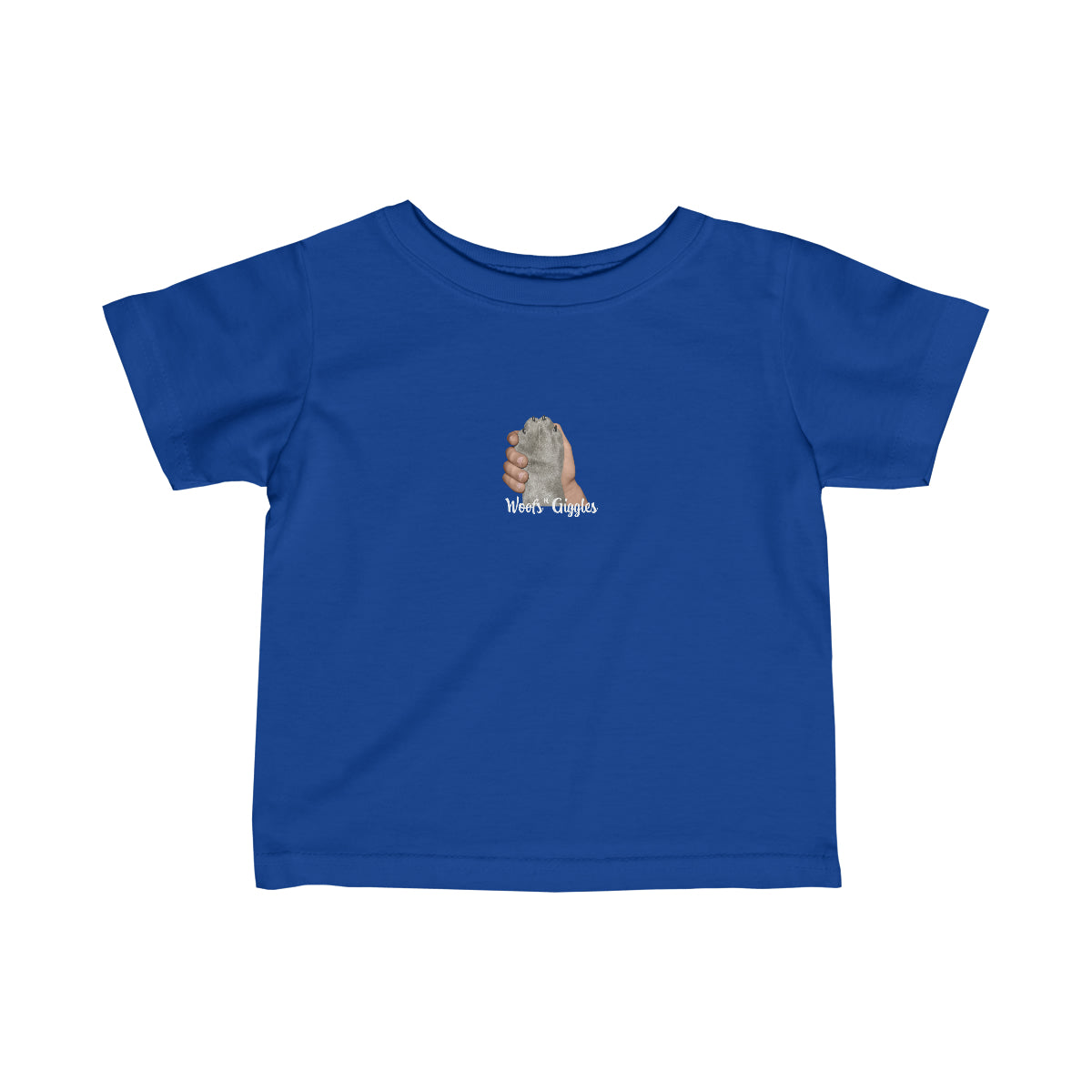 Pals Infant Fine Jersey Tee - Silver Paw