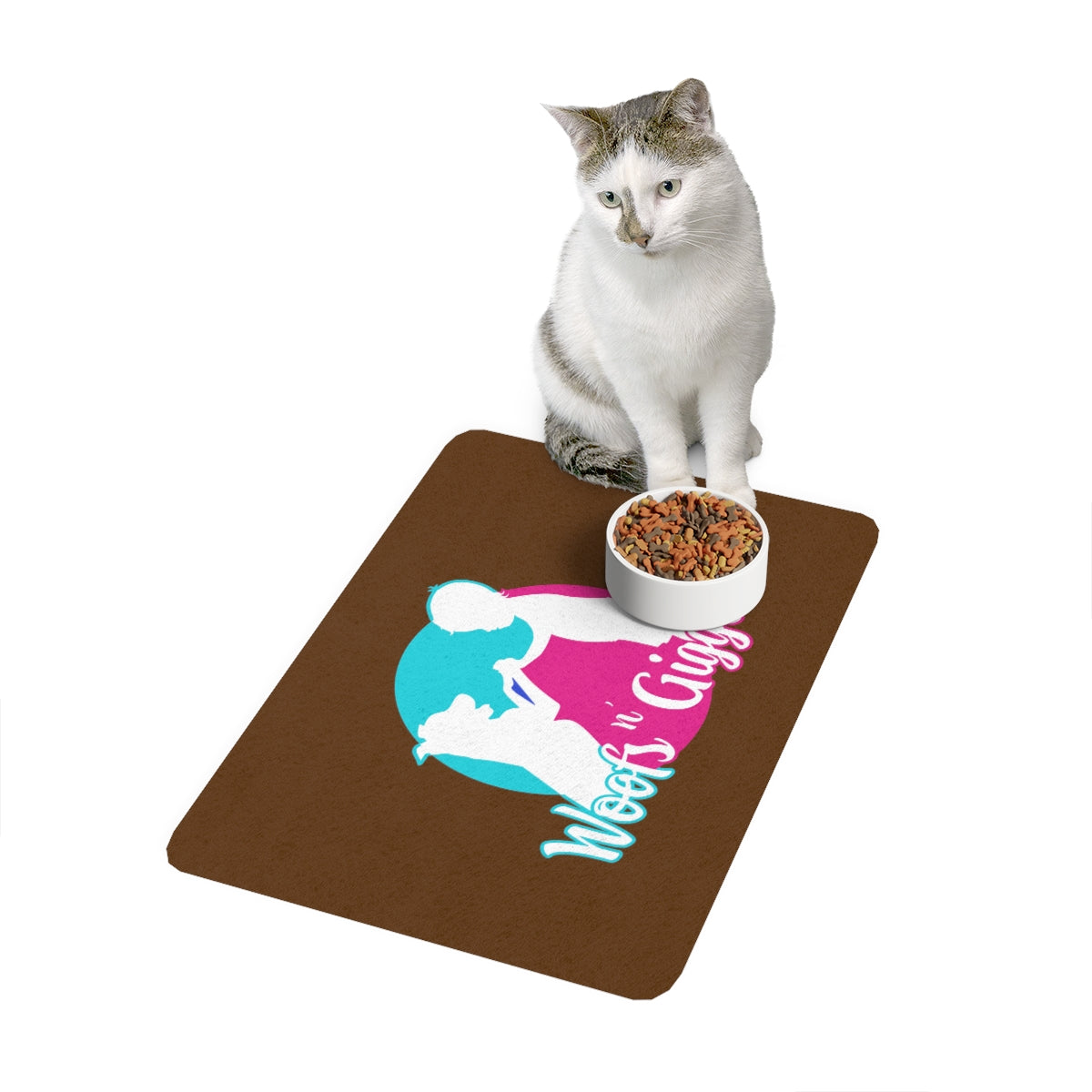 Pet Food Mat (12x18) Brown
