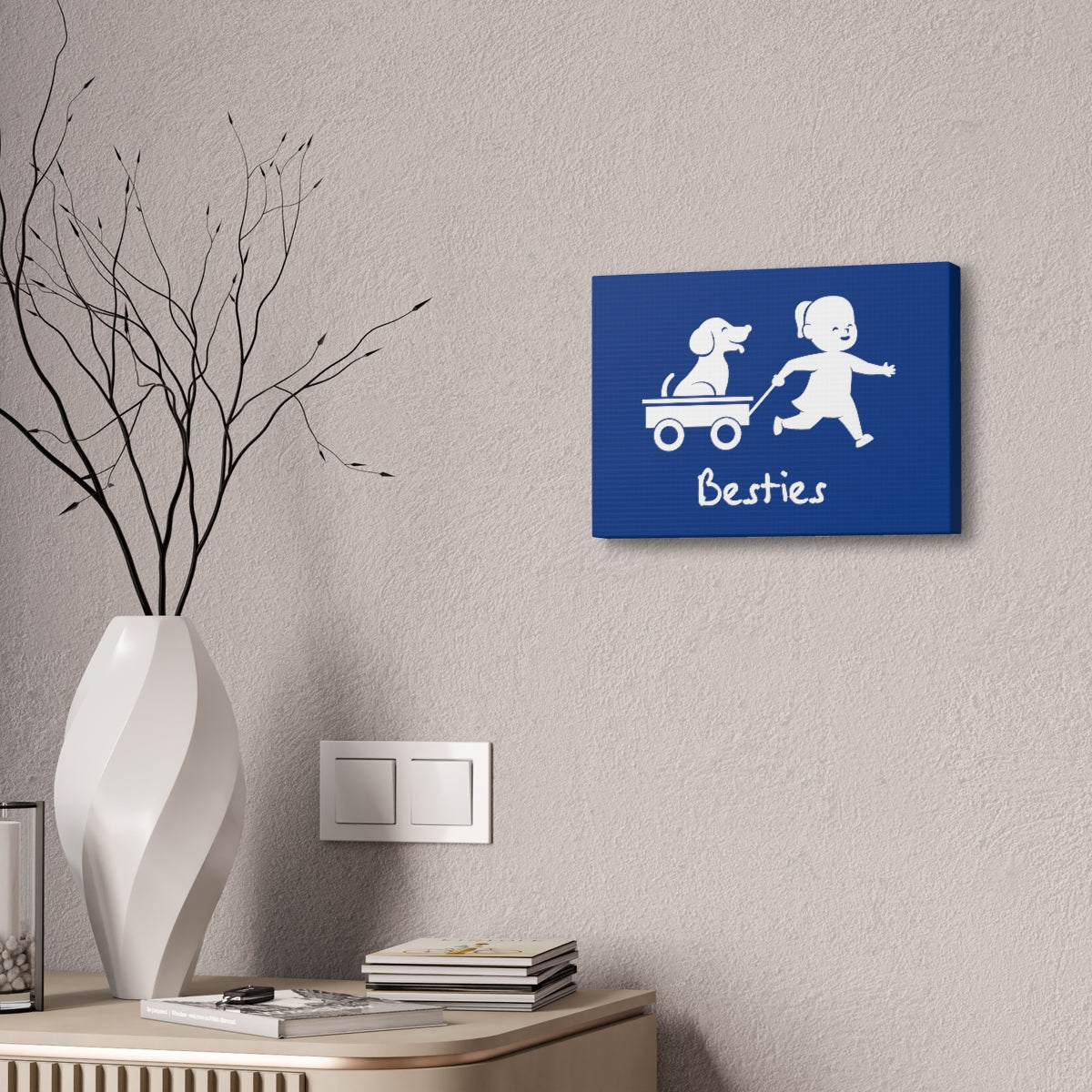 Canvas/Blue/Besties