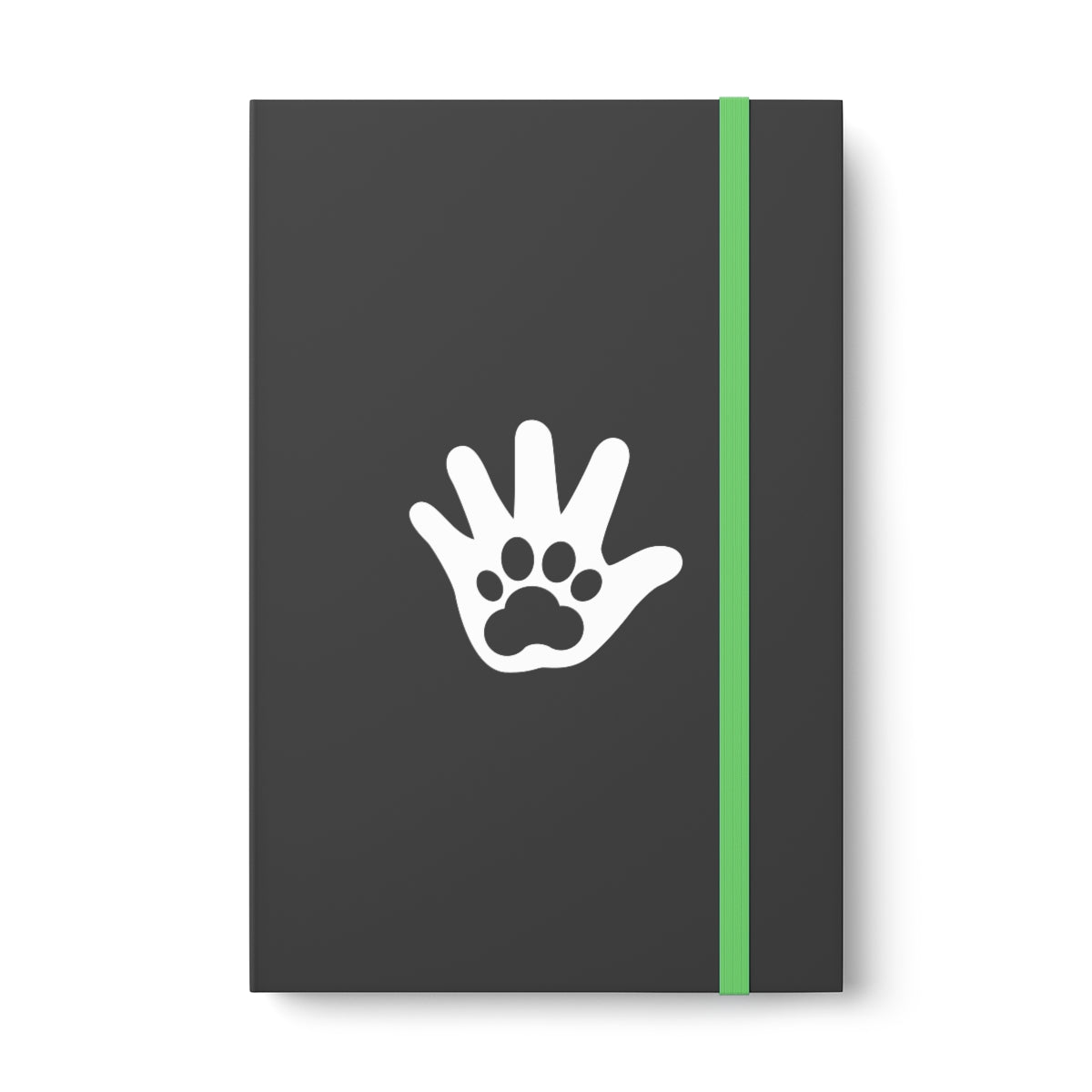 Paw n' Hand Ruled Notebook - Color Contrast