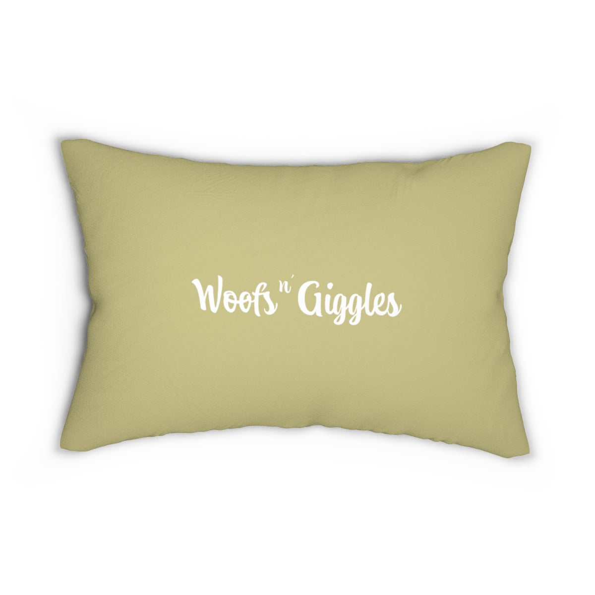 Paw n' Hand Spun Polyester Lumbar Pillow - Hazel Yellow