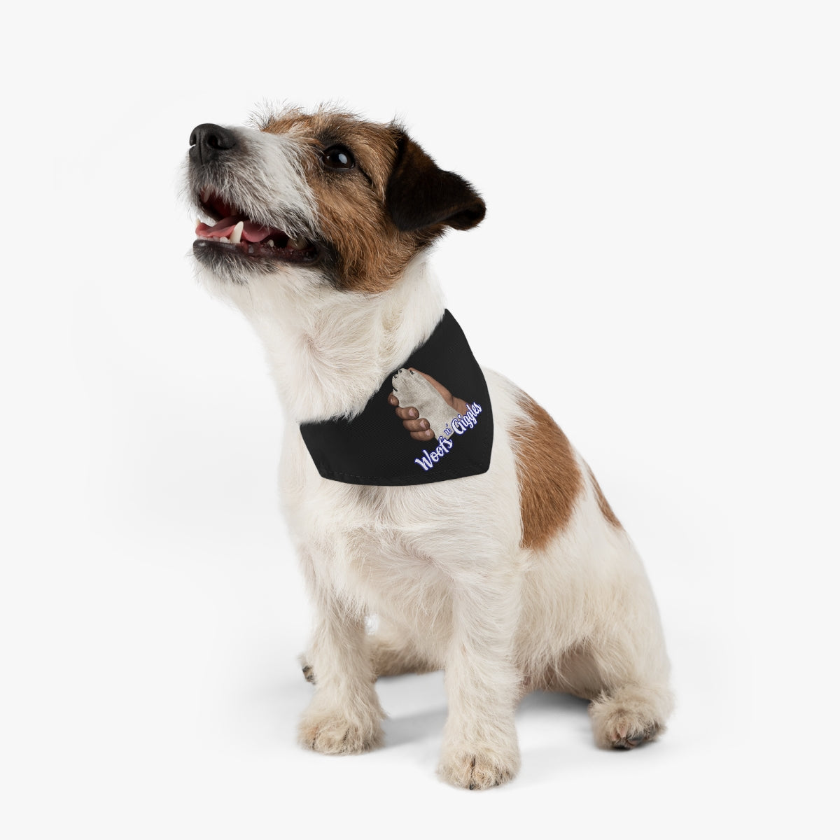 Dark/White Pet Bandana Collar