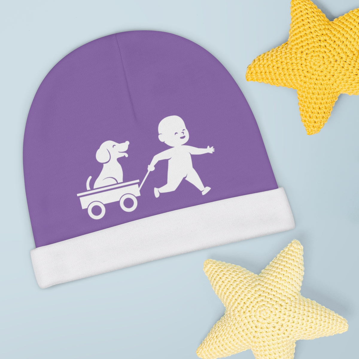 Best Buds Baby Beanie - Lilac Purple