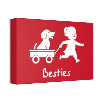 Besties Canvas - Choose Your Color