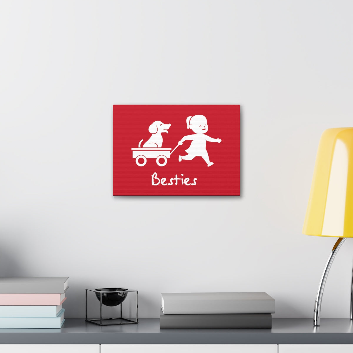 Canvas/Red/Besties