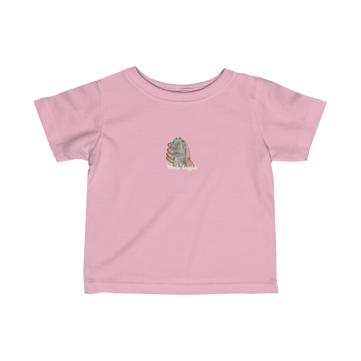 Pals Infant Fine Jersey Tee - Silver Paw