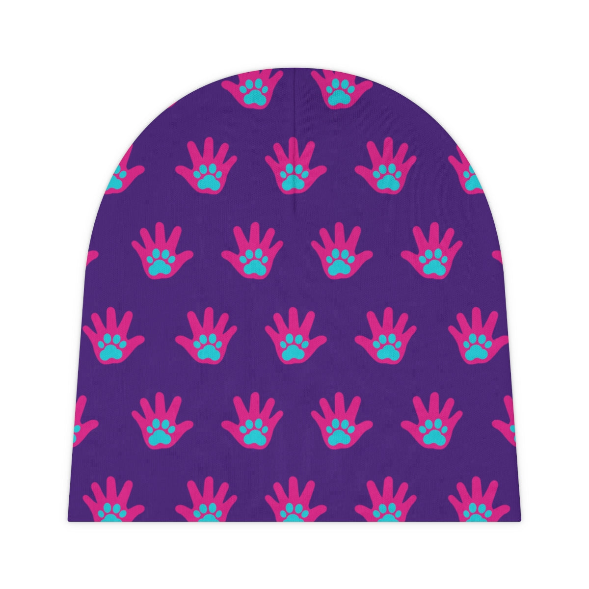 Paws n' Hands Baby Beanie - Purple