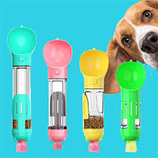 Travel Friendly All-in-One Dog Water Bottle, Snack, and Scooper