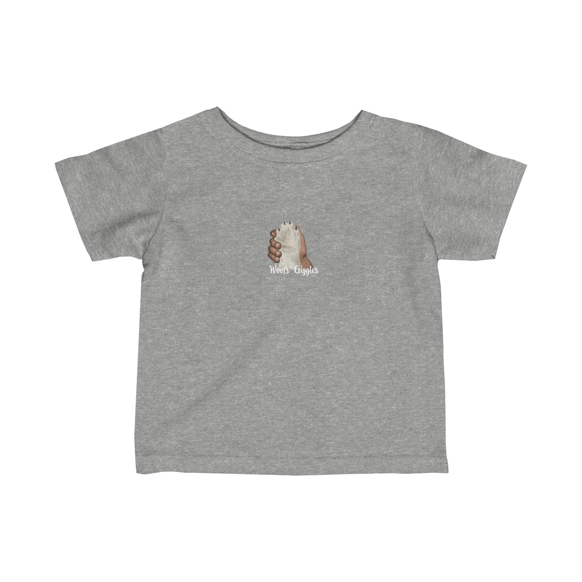 Pals Infant Fine Jersey Tee - White Paw