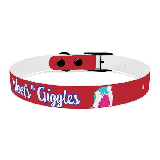 Woofs n' Giggles Dog Collar - Red