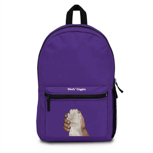Dark/White Purple Backpack