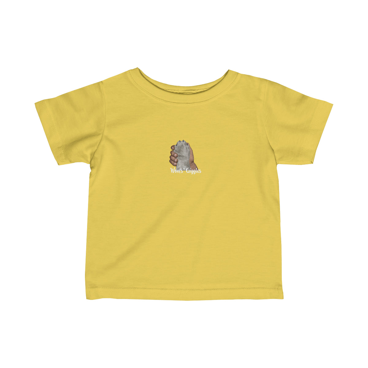 Pals Infant Fine Jersey Tee - Silver Paw