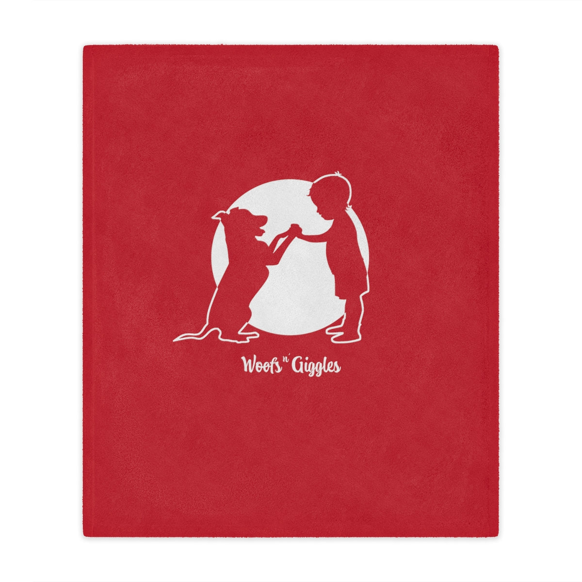 Woofs n' Giggles Minky Blanket - Red